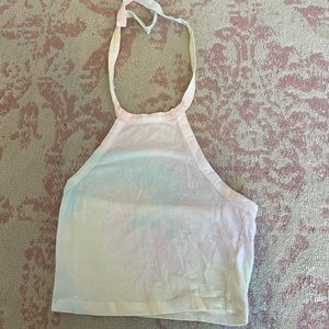 PacSun washed tie dye halter top